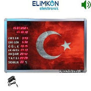 Türk Bayrağı Ezanlı UV 40x60 cm